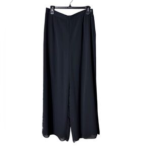 Vintage Women Sheer Wide Leg Pants Medium Slip Whimsigoth Fairy Grunge Party NYE